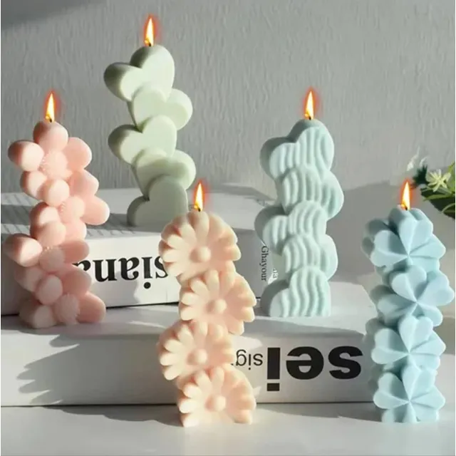 Molde De Silicona Para Velas,  Resina Y Jabones