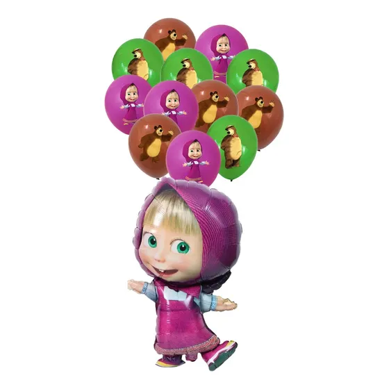 Set De Globos Aluminio + Látex  Diferentes Diseños Infantil