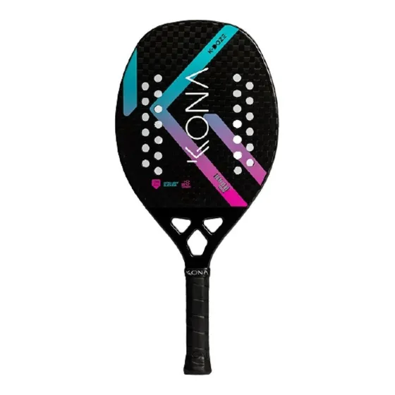 Raquete Beach Tennis Kona K Doze Profissional Carbono 12k Cor Azul