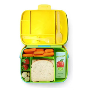 Bento Box, Caixa De Almoço Infantil Verde Lancheira Bento Box, Caixa De Almoço Infantil Verde Lancheira