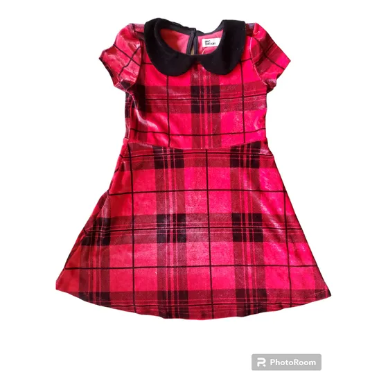 Vestido Para Niñas Rojo A Cuadros Epic Threads