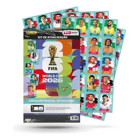 Kit De Atualização 120 Figurinhas - Copa Do Mundo 2026