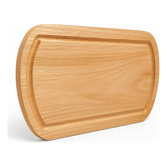 Tabua De Carne Em Madeira Eucalipto Modelo Oval