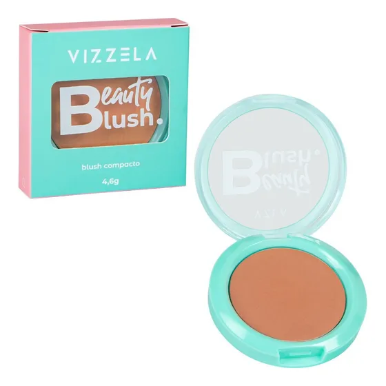 Beauty Blush Compacto Alta Pigmentação Vizzela