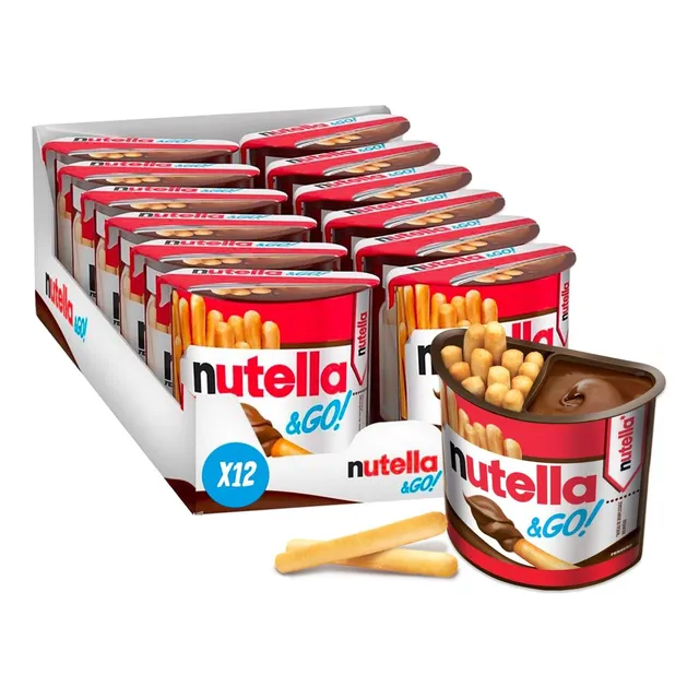 Nutella & Go! Crema De Avellana Con Palitos Pan 12pz De 52g
