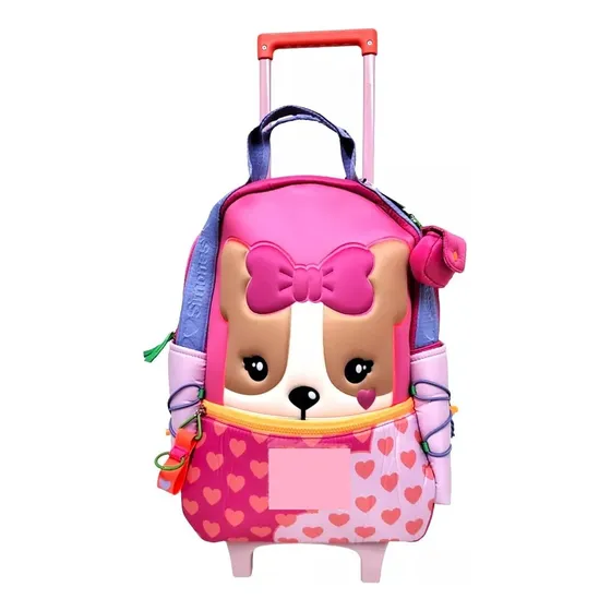 Mochila 18 Con Carro Y Monedero Simones Corazones Jeg Si922