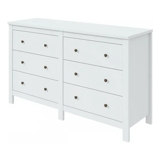 Cômoda Móveis Lopas Maggiore 6 Gavetas Branco