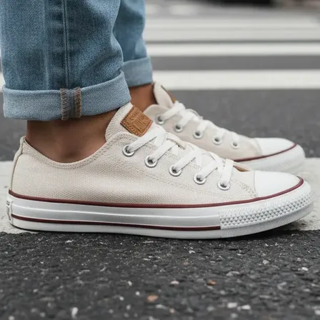 Tênis Converse Sem Gênero Taylor Ct3591 Curto T Nude Bege/gengibre/amendoa Liso 36 Br