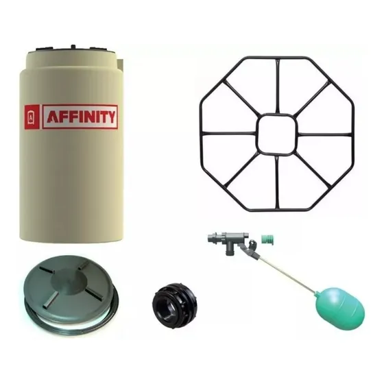 Combo Tanque Affinity Slim Tricapa 500 Lts + Flotante + Base