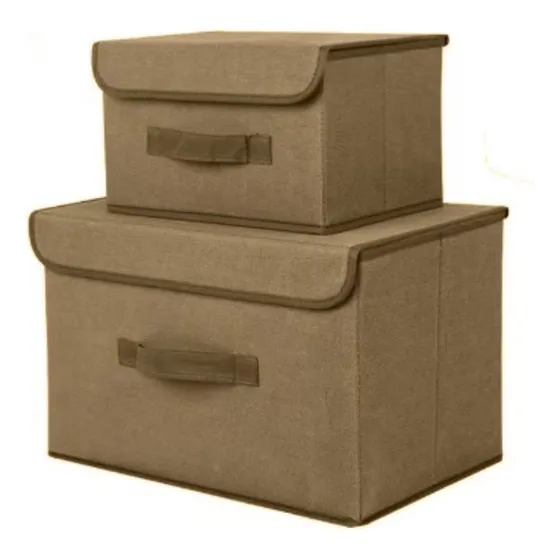 Organizador Caja Box Plegable Apilable X 2 Un Universo Hobby