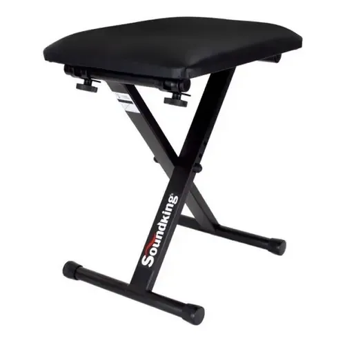 Banco Para Piano Altura Ajustable Soundking Df019 Color Negro | Cuotas sin interés