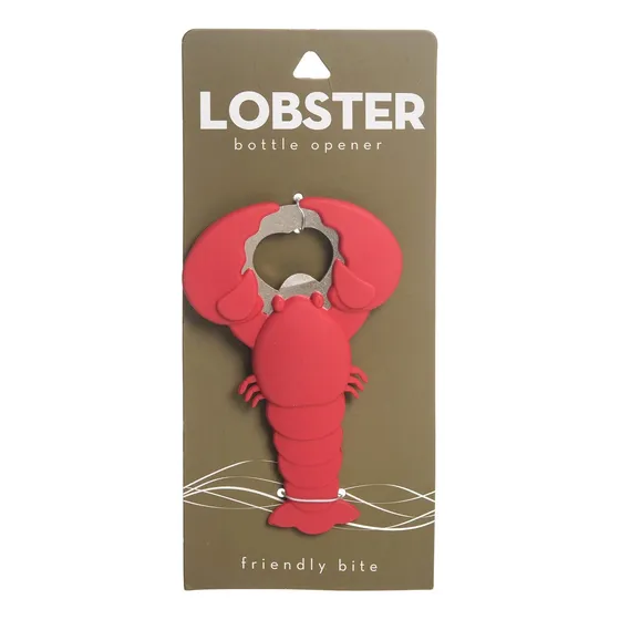 Abridor Botella Langosta Roja Silicona 4.75 Pulgadas