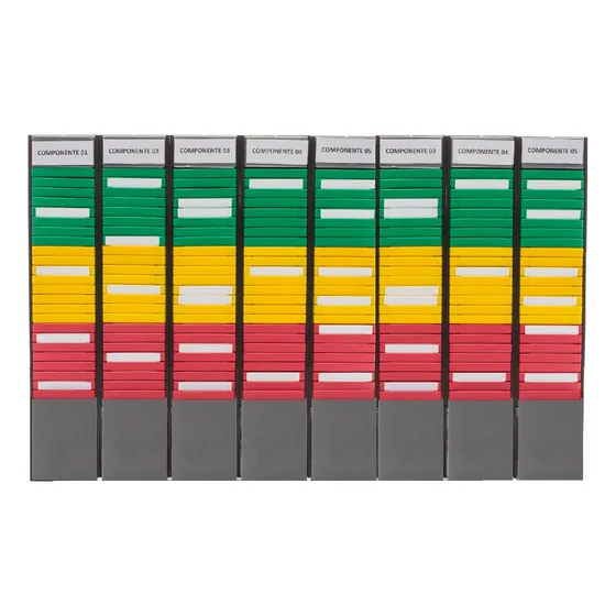 Quadro Kanban Com 8 Colunas De 24 Tiras - Sem Cartões T
