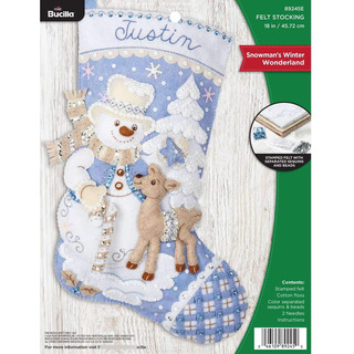 Kit De Calcetín De Navidad Con Apliques De Fieltro Muñeco De Kit De Calcetín De Navidad Con Apliques De Fieltro Muñeco De