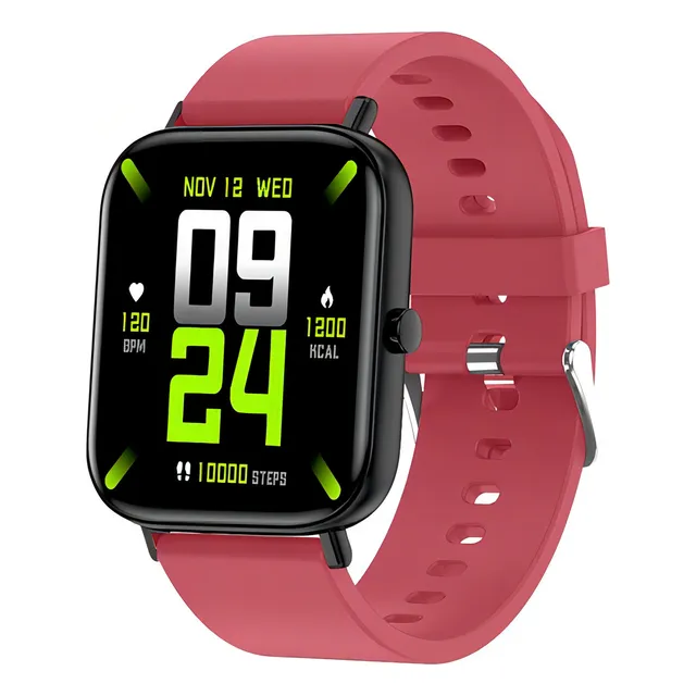 Smart Watch Soul Match 200 Color Rosa bisel negro, incluye malla de regalo color negra