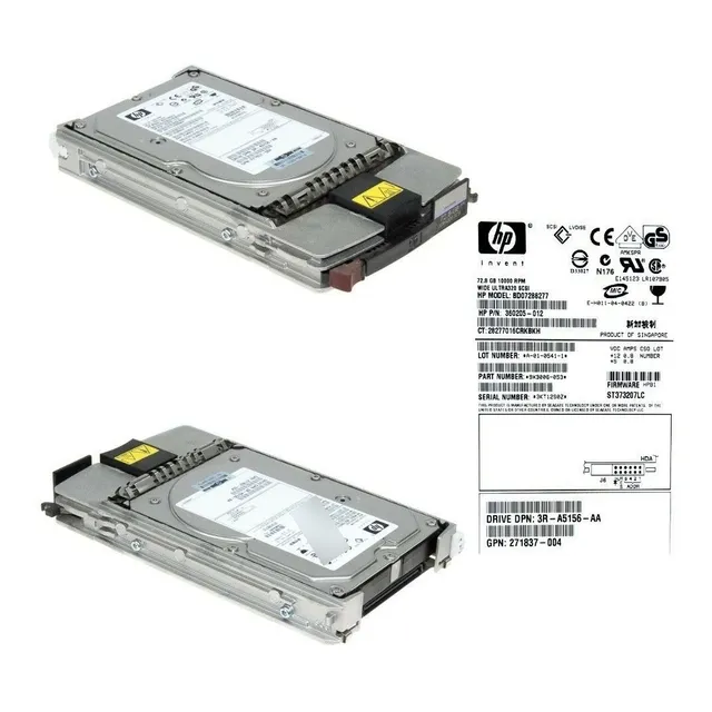 Hp Proliant Scsi Hdd 72.8gb Ultra320 Bd07288277 360205  012