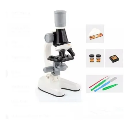 Microscopio Educativo De Juguete Para Niños Y Kit Accesorios