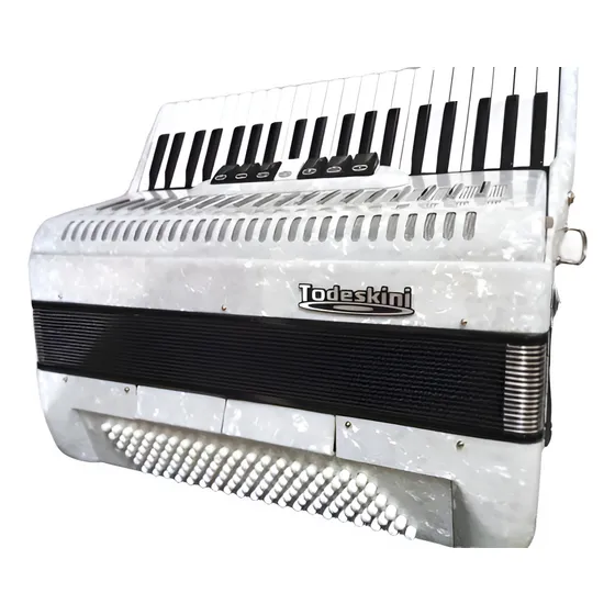 Acordeon 120 Baixos Todeskini Branco