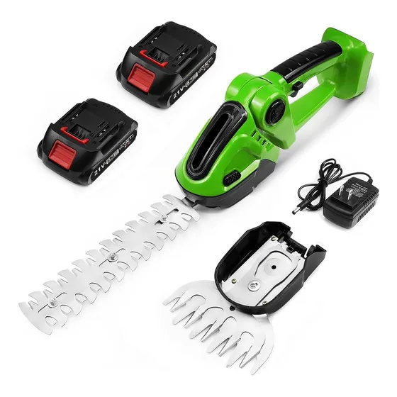 Tijeras De Cesped Electrica  Inalámbrico 2 En 1, Cortasetos