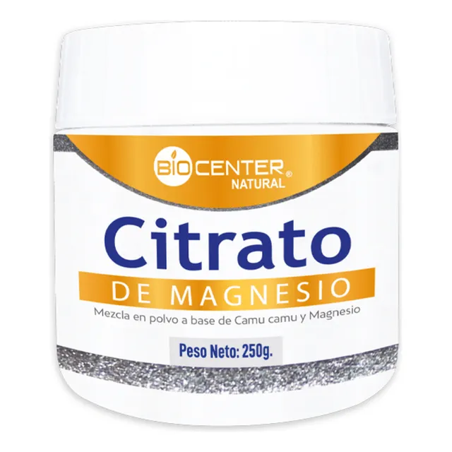 Packx2 Biocenter Citrato De Magnesio En Polvo - Frasco 250g