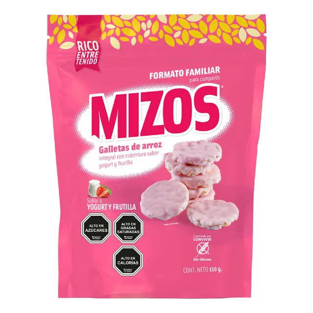 Galleta De Arroz Yogurt Frutilla - 150 Grs