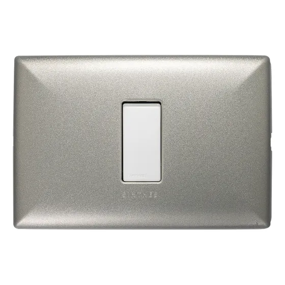 Interruptor Simple 9/12 10a 250v Blanco/nickel S17 Sinthesi Color Blanco Corriente Nominal 10 A