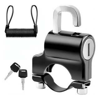 Candado Antirrobo Universal Para Casco De Moto Con Soporte Candado Antirrobo Universal Para Casco De Moto Con Soporte
