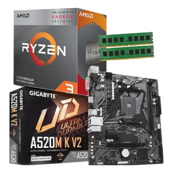 Combo Actualizacion Pc Amd Ryzen 3 3200g Mother 16 Gb Ddr4