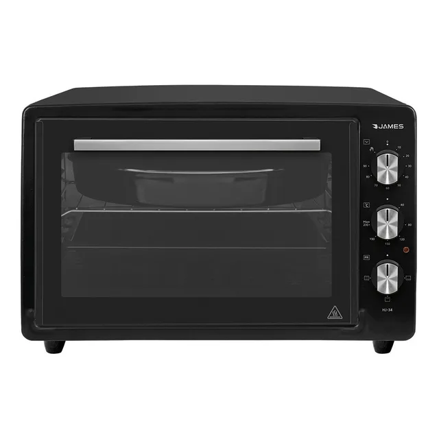 Horno James Hj 34 Negro Electrico 1300w 34 Litros