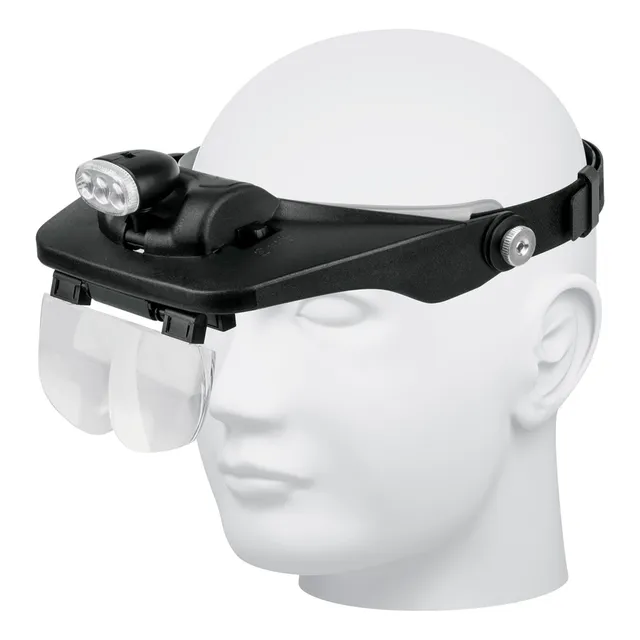 Lupa Optovisor Con Luz Led Linterna De Cabeza Pretul Truper