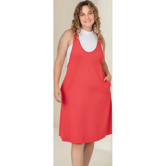 Vestido Jumper Jardinero Modal Lycra Onara Orion T.grande