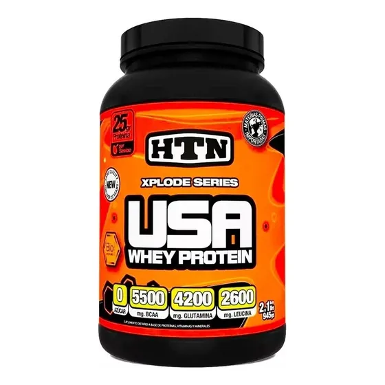 HTN High Tech USA Whey Protein 2 lb Sabor Chocolate Proteína Concentrada