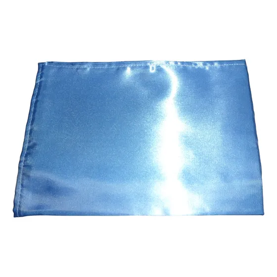 Golilla O Pañuelo Para Cuello En Saten Celeste 45 Cm.de Lado