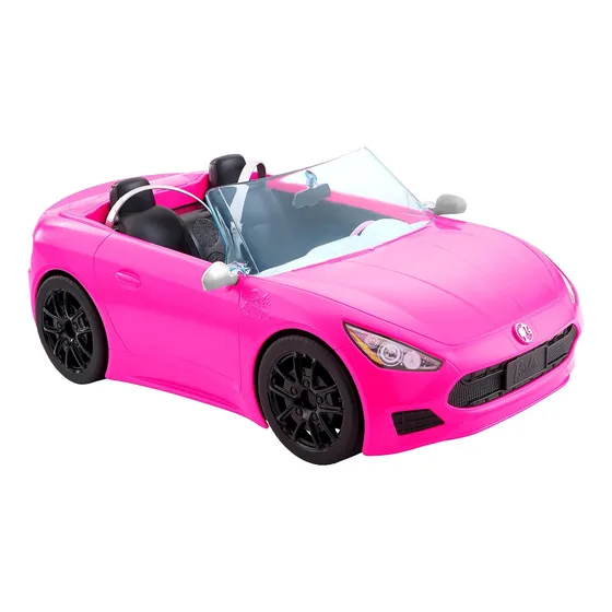 Barbie Coche De Juguete Convertible De Tamaño Muñeca Rosa