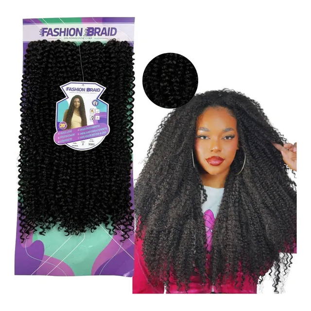 Cabelo Orgânico Fashion Line P/crochet Braid -viviana 60cm