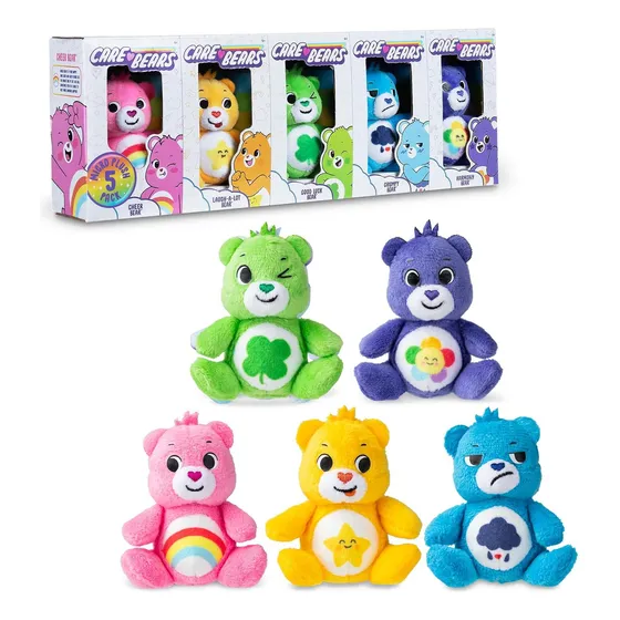 Set De Micro Peluches Care Bears 3 - 5 Ositos Coleccionables