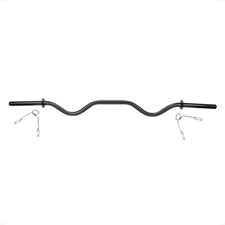 Barra W Musculação 120 Cm Academia Presilhas Exercício Barra W Musculação 120 Cm Academia Presilhas Exercício