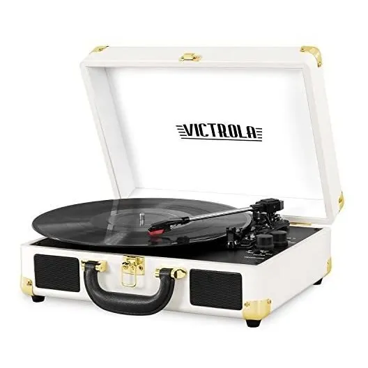 Toca Discos Victrola En Maletin, 3 Velocidades Vintage