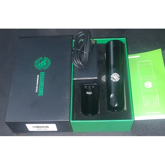 Máquina De Tatuar Pen Inalámbrica Doble Batería Dragonhawk