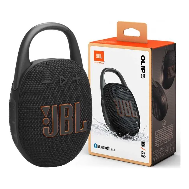Parlante Jbl Clip Ultraportátil Resistente Color Negro