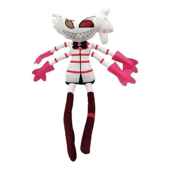 Hazbin Hotel Alastor Branco Pelúcia Boneca Brinquedo Present