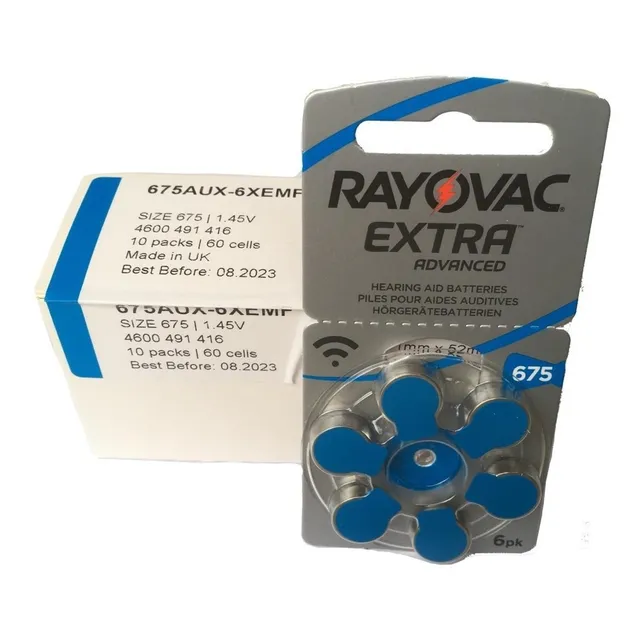 Pilas Para Audifonos Rayovac 675 X 60 Unid. ..amsterdamarg..