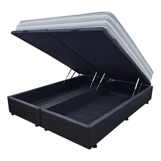 Sommier Cama Baul Extra King + Colchon Espuma Extra Firme
