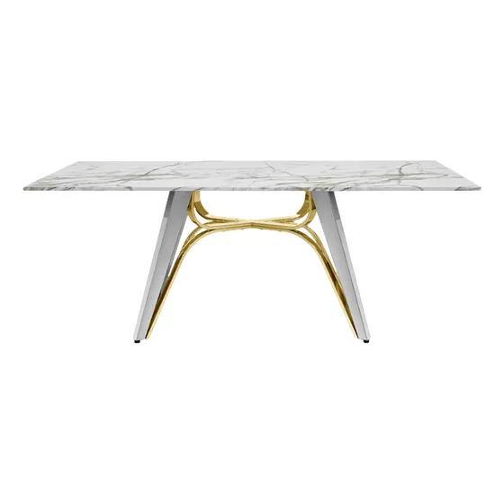 Mesa De Comedor Fly Plateado Këssa Cdmx