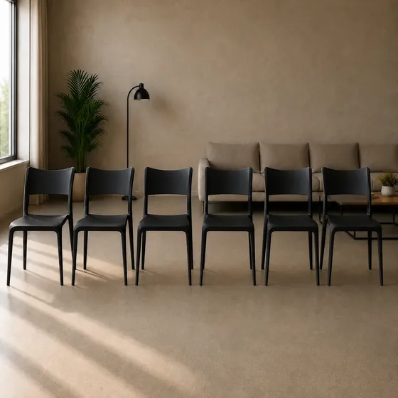 Silla Comedor Verona Nórdica Blanca Pack X6 Mas Que Muebles