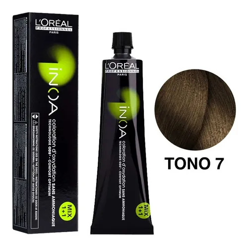Tinte Inoa Permanente - mL a Tono 7 Rubio