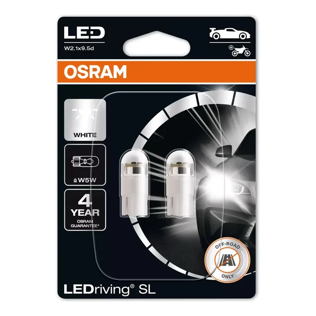 Bombillo W5w (158) Ledriving Sl White Osram