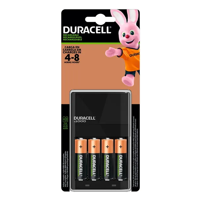 Cargador Pilas Recargables Duracell CEF-7 Aa Aaa C 4' Aa baterías