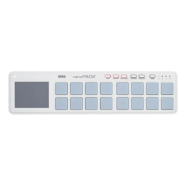 Korg Nanopad 2 Controlador Usb-midi, 3 Colores, Color Blanco