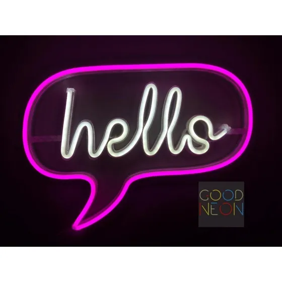 Cartel Hello Neon Led